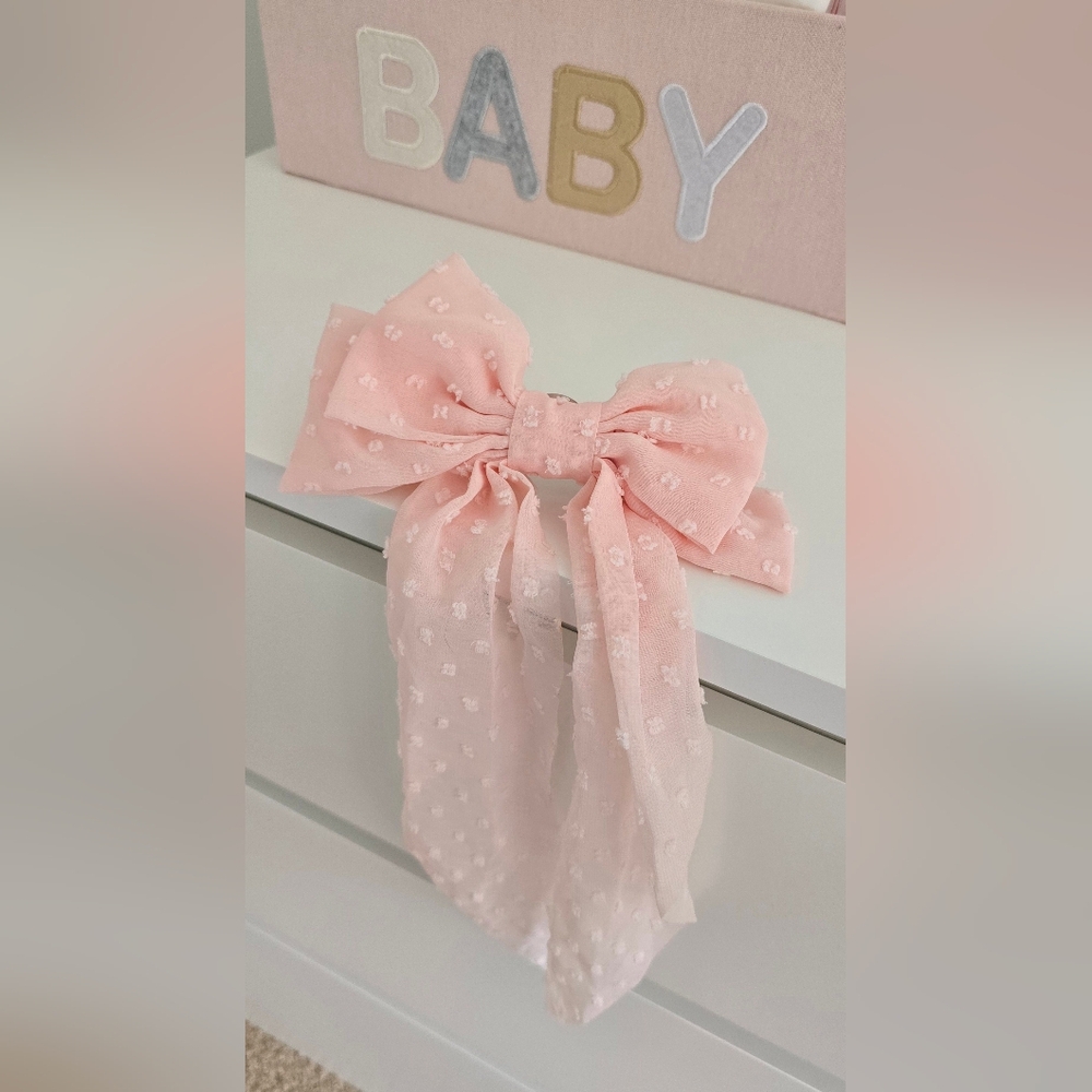 NEW Pink Bow Curtain Tie Backs (2)